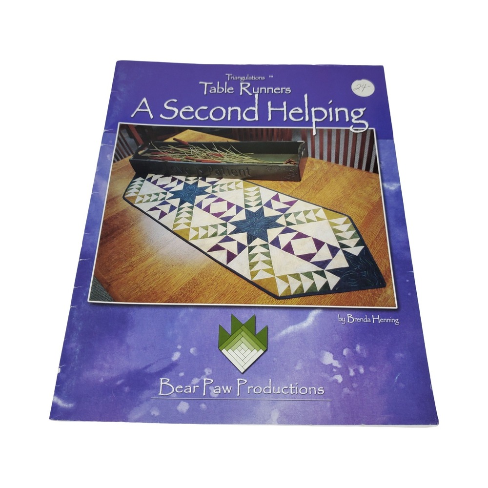 Triangulations Table Runners A Second Helping Brenda Henning Quilt Pattern Book